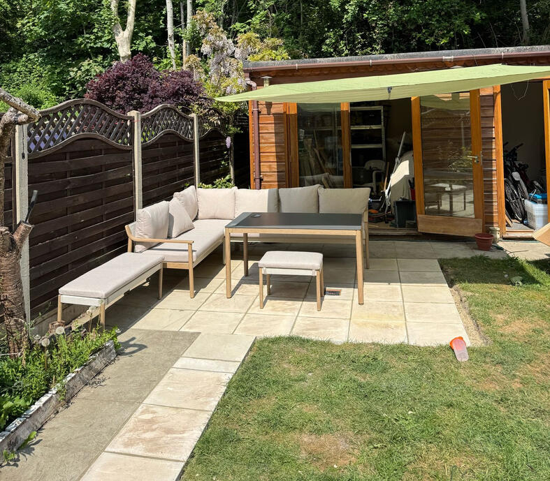 Patio installation.2